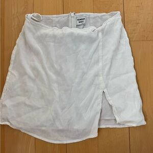 White Aritzia Mini Skirt